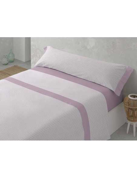 Lençóis de flanela MB Milena Rosa | Lençóis de inverno 100% algodão