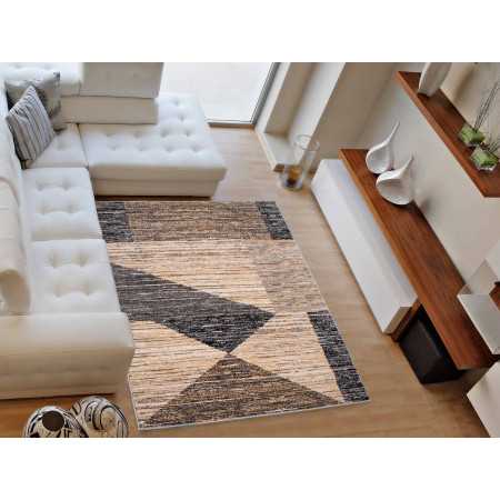 Alfombra pelo Gala Beige | Alfombra estampada salón y dormitorio | Revitex