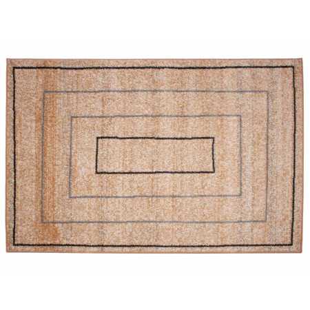 Alfombra pelo Nerea Beige| Alfombra estampada salón y dormitorio | Revitex 2