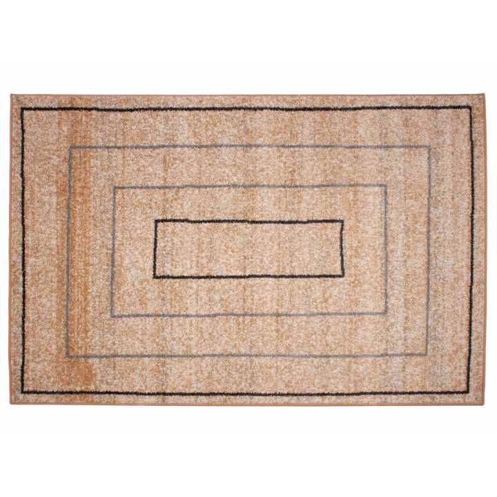 Alfombra pelo Nerea Beige| Alfombra estampada salón y dormitorio | Revitex
