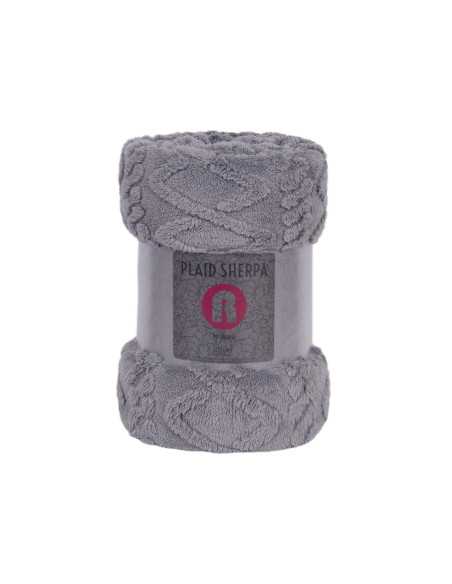 Plaid Borreguito Agata Gris | Plaid para sofá | Revitex