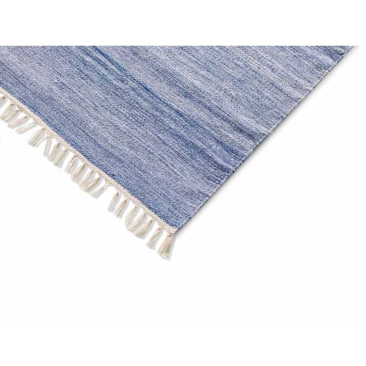 Tapete Eco-Dhurrie Azul | Tapete para sala ou quarto com desconto