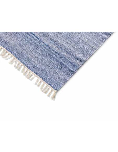 Tapete Eco-Dhurrie Azul | Tapete para sala ou quarto com desconto