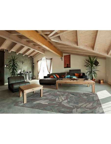 Alfombra Leafy tejido viscosa | Alfombra salón y dormitorio