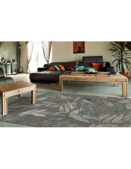 Alfombra Leafy tejido viscosa | Alfombra salón y dormitorio