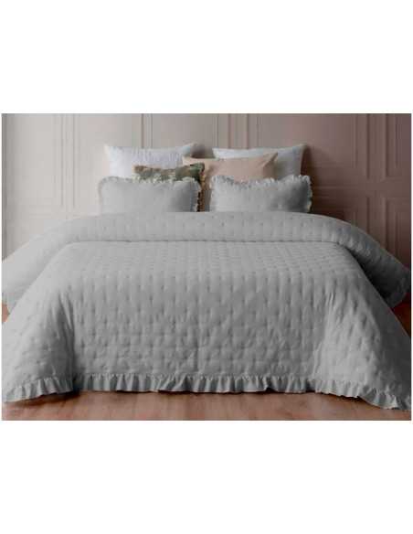 Edredão com borrego Venecia Cinza | Edredão de inverno | Revitex