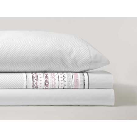 Juego de sábanas Romy gris | Sábanas de entretiempo y verano 2