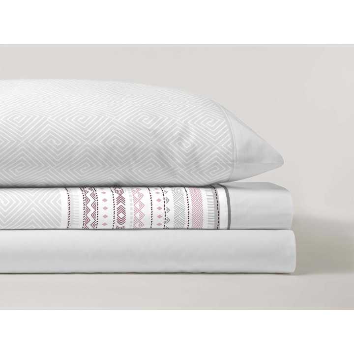 Juego de sábanas Romy gris | Sábanas de entretiempo y verano