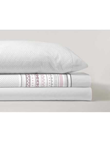 Jogo de lençóis Romy cinza | Lençóis de meia estação e verão | Revitex