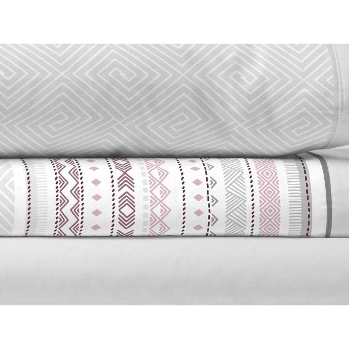 Jogo de lençóis Romy cinza | Lençóis de meia estação e verão | Revitex