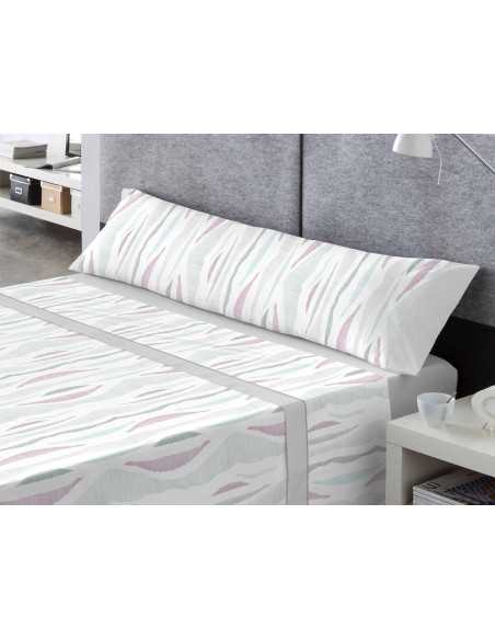 Juego de sábanas Sira gris | Sábanas de entretiempo y verano