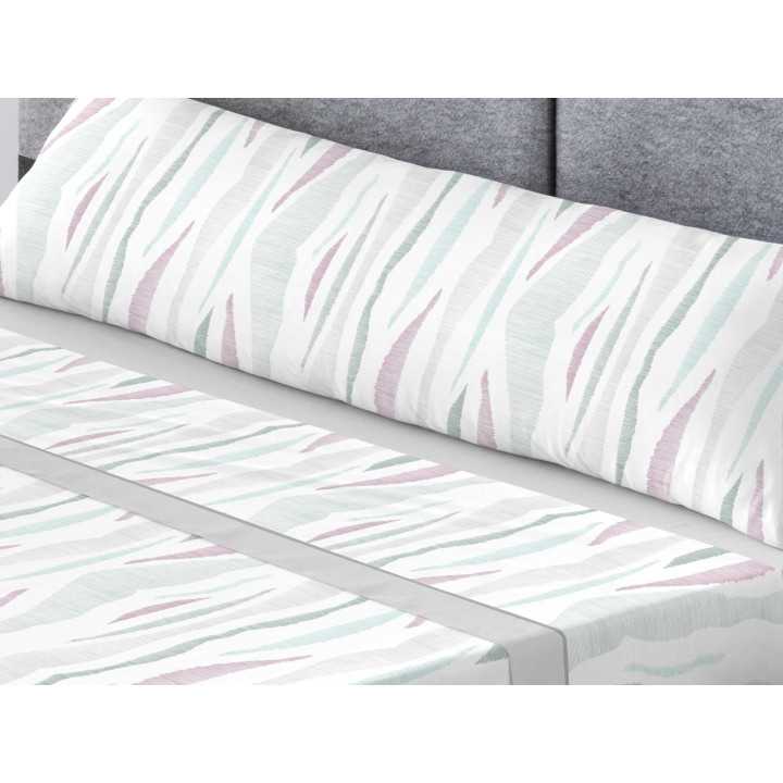 Jogo de lençóis Sira cinza | Lençóis de meia estação e verão | Revitex