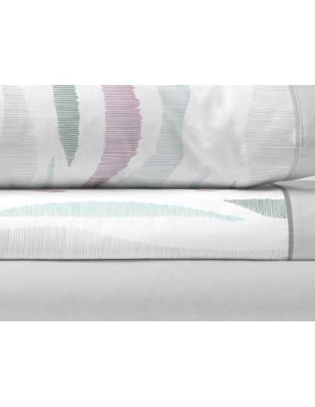 Juego de sábanas Sira gris | Sábanas de entretiempo y verano