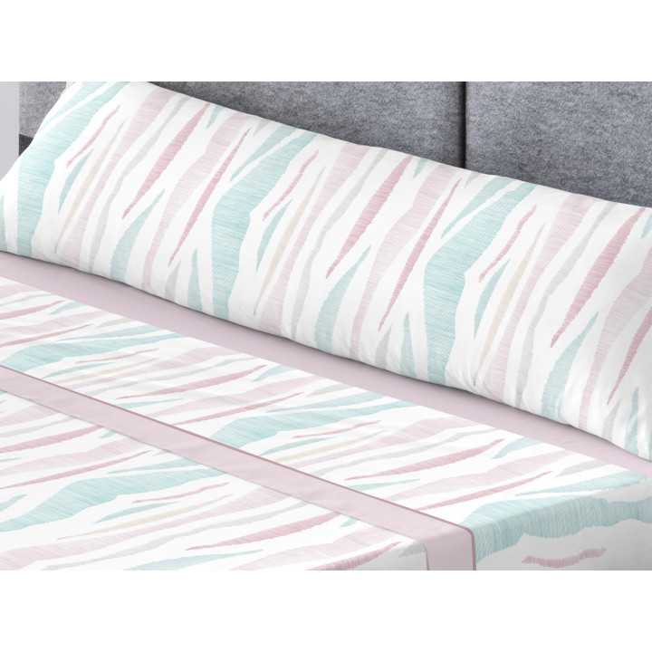 Juego de sábanas Sira violeta | Sábanas de entretiempo y verano