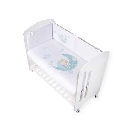 Funda Nórdica con Relleno y Protector Sleeping verde | Ropa cuna | Revitex