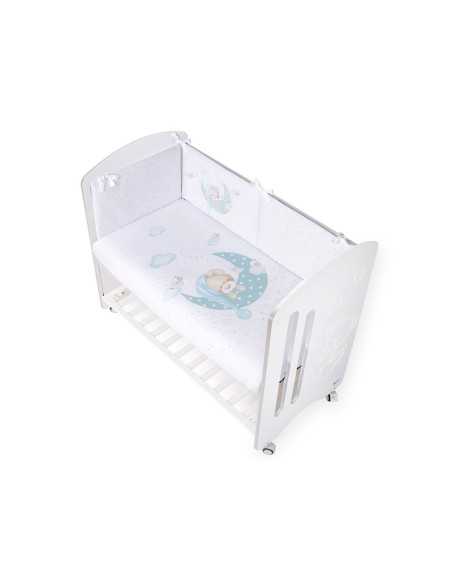 Funda Nórdica con Relleno y Protector Sleeping verde | Ropa cuna | Revitex