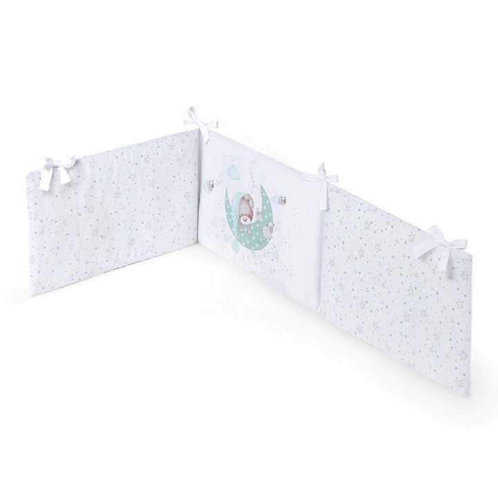 Funda Nórdica con Relleno y Protector Sleeping verde | Ropa cuna | Revitex