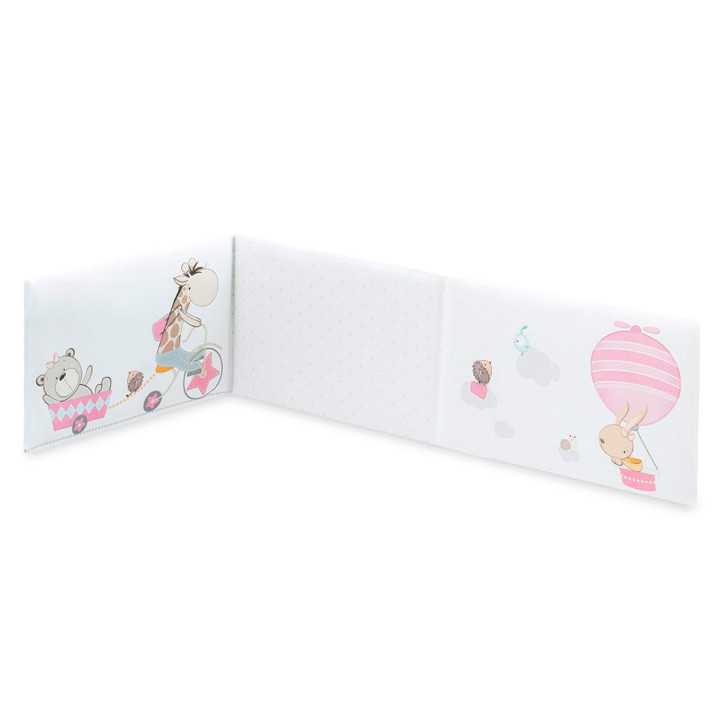 Funda Nórdica con Relleno y Protector Jirafa Rosa | Ropa cuna | Revitex