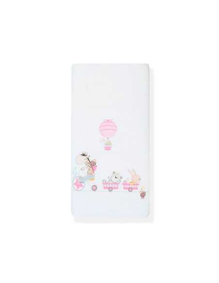 Funda Nórdica con Relleno y Protector Jirafa Rosa | Ropa cuna | Revitex