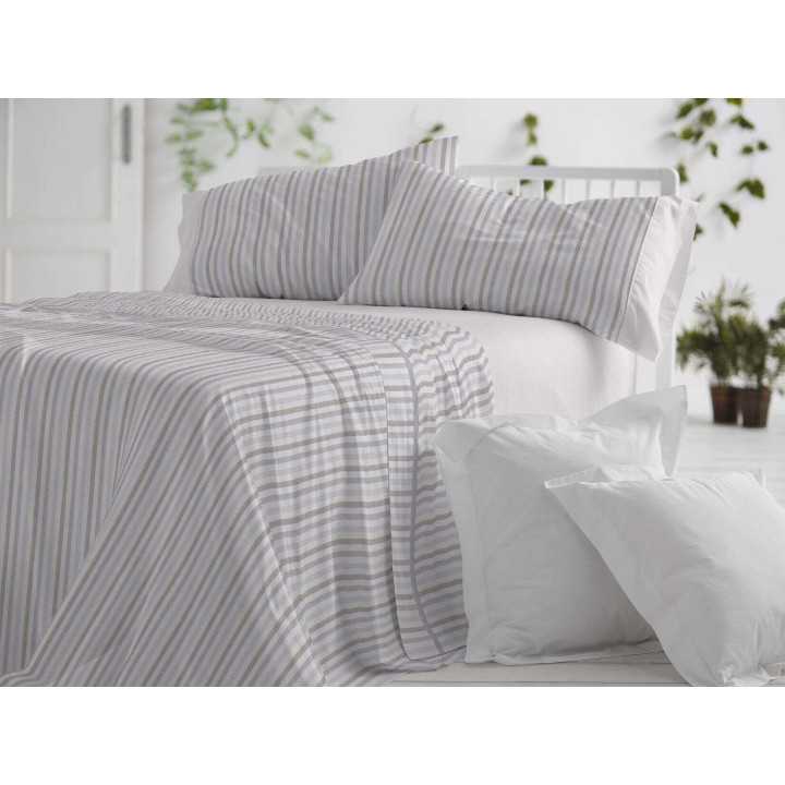 Lençóis de burrito branco 100% algodão Haze Cinza | Design exclusivo