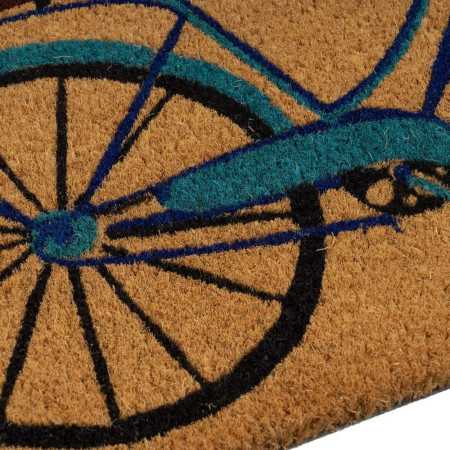 Capacho de coco Bicicleta | Tapete de entrada de borracha para casa 2