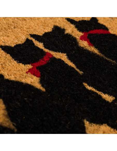 Felpudo de coco Cats | Felpudo entrada goma para hogar | Revitex