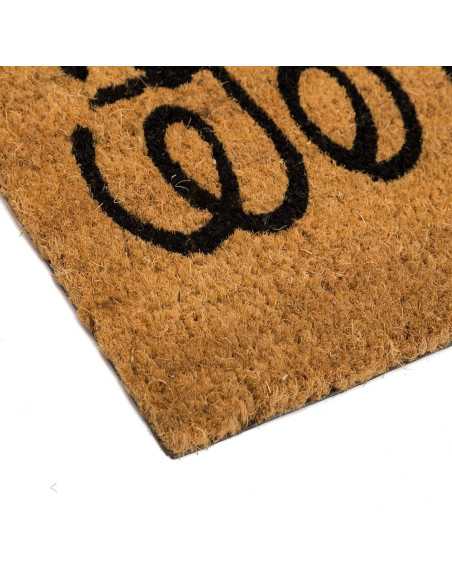 Capacho de coco Cats | Tapete de entrada de borracha para casa