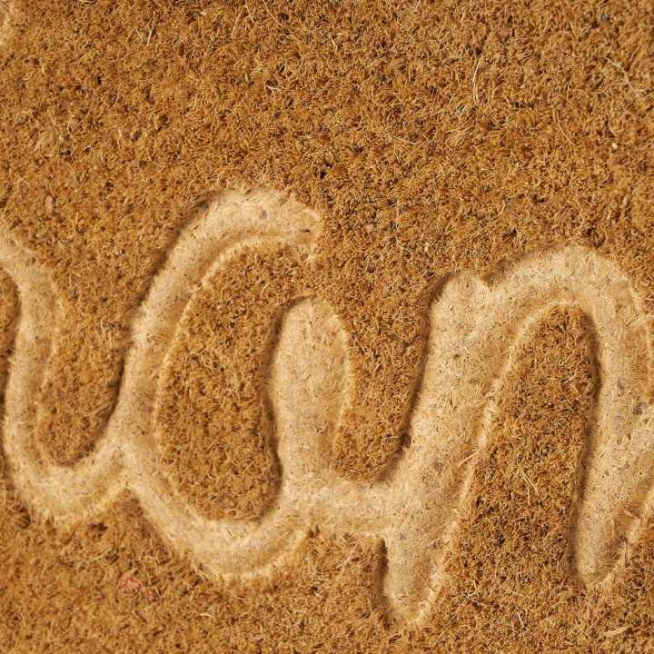 Capacho de coco Lar| Tapete de entrada de borracha para casa