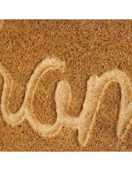 Capacho de coco Lar| Tapete de entrada de borracha para casa