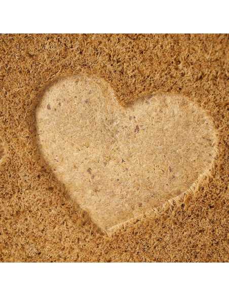 Capacho de coco Lar| Tapete de entrada de borracha para casa