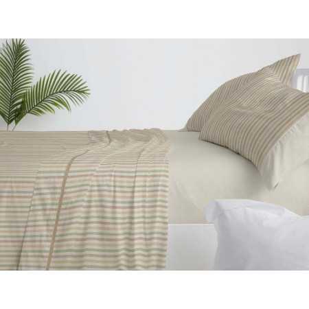 Lençóis de burrito branco 100% algodão Haze Camel | Design exclusivo