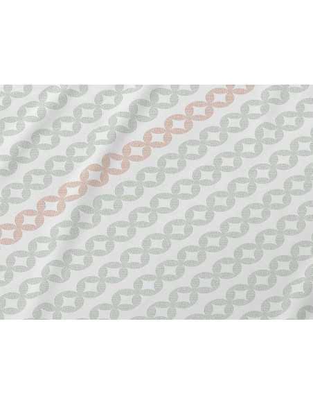 Juego sábanas Odeta verde | Sábanas de Burrito Blanco