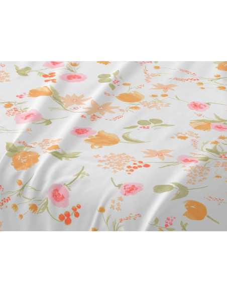 Juego sábanas Omara melocotón | Sábanas de Burrito Blanco
