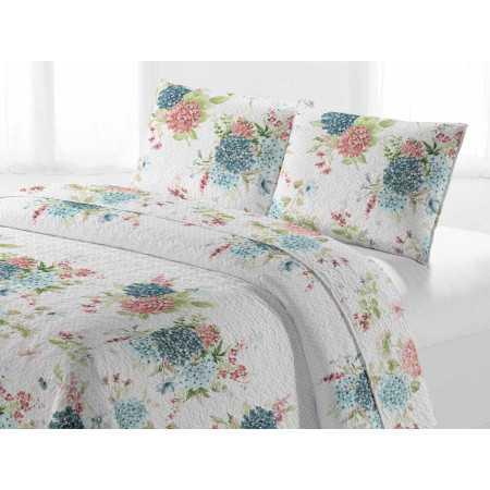 Colcha bouti Alvor azul | Colcha ligera entretiempo y verano 2