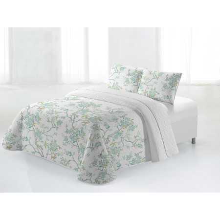 Colcha bouti Comporta verde | colcha leve para meia estação e verão