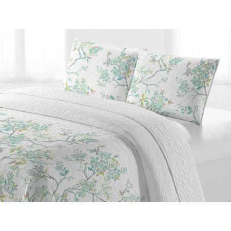 Colcha bouti Comporta verde | colcha leve para meia estação e verão 2