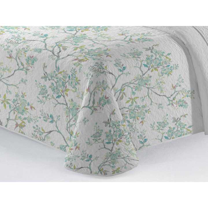 Colcha bouti Comporta verde | colcha leve para meia estação e verão