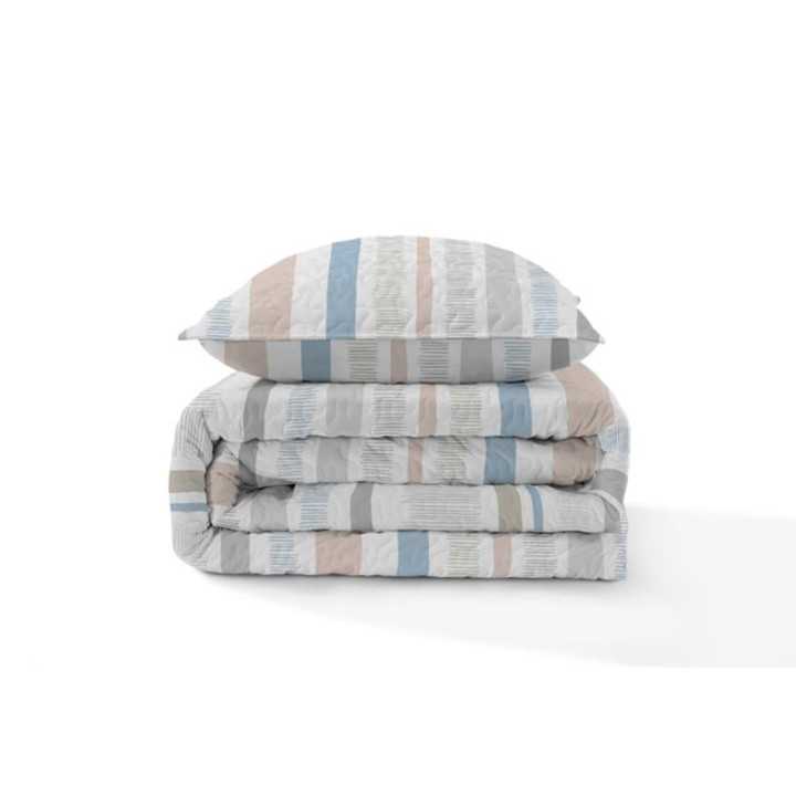 Colcha bouti azul Coimbra | Colcha leve para meia estação e verão