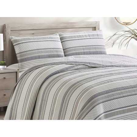 Colcha bouti Jacquard Paradise Gris | Colcha primavera verano 2