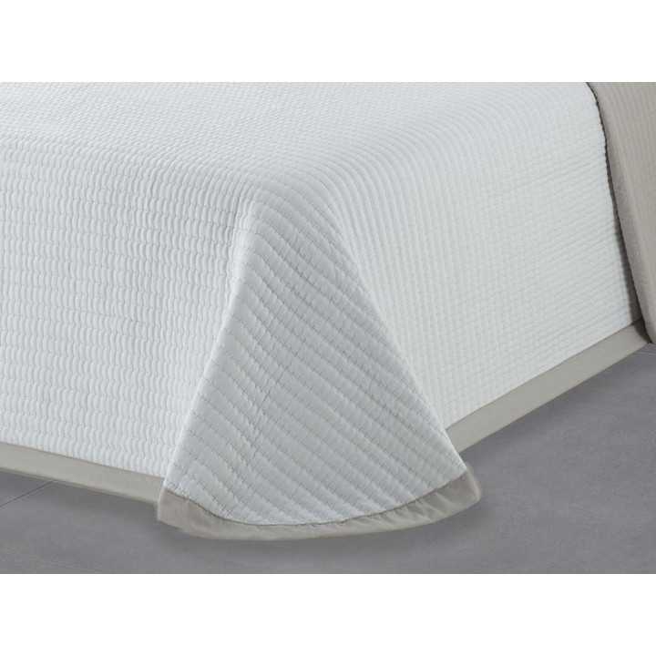 Colcha bouti reversible Palma beige | Colcha primavera verano