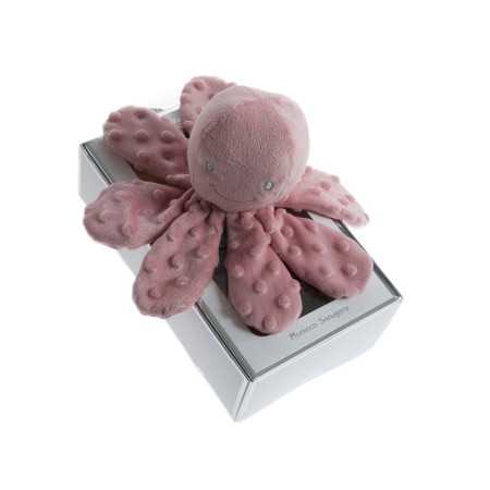 Boneca chocalho polvo rosa | Peluche macio para bebés | Revitex