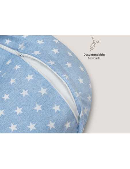 Almohada lactancia azul | Cojin de amamantar madres | Revitex