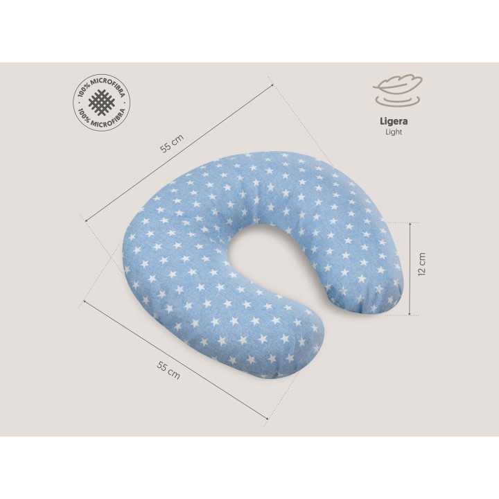 Almohada lactancia azul | Cojin de amamantar madres | Revitex