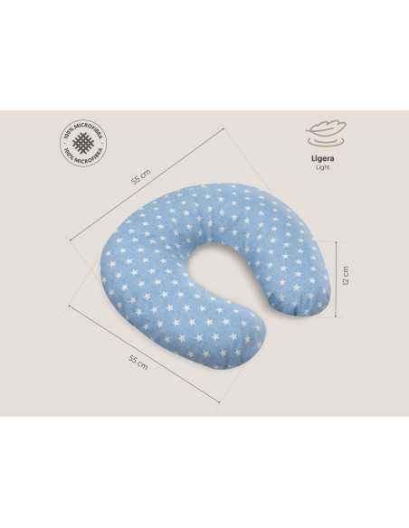 Almohada lactancia azul | Cojin de amamantar madres | Revitex