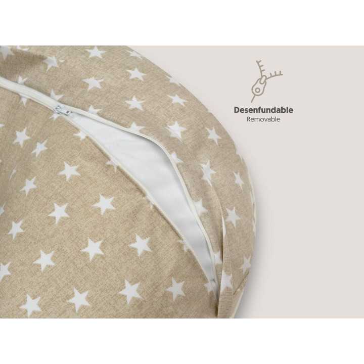 Almohada lactancia beige | Cojin de amamantar madres | Revitex