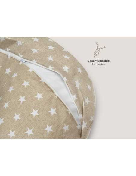 Almohada lactancia beige | Cojin de amamantar madres | Revitex