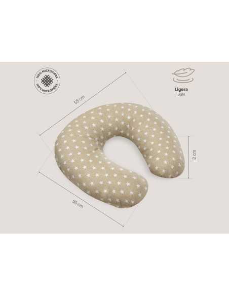 Almohada lactancia beige | Cojin de amamantar madres | Revitex