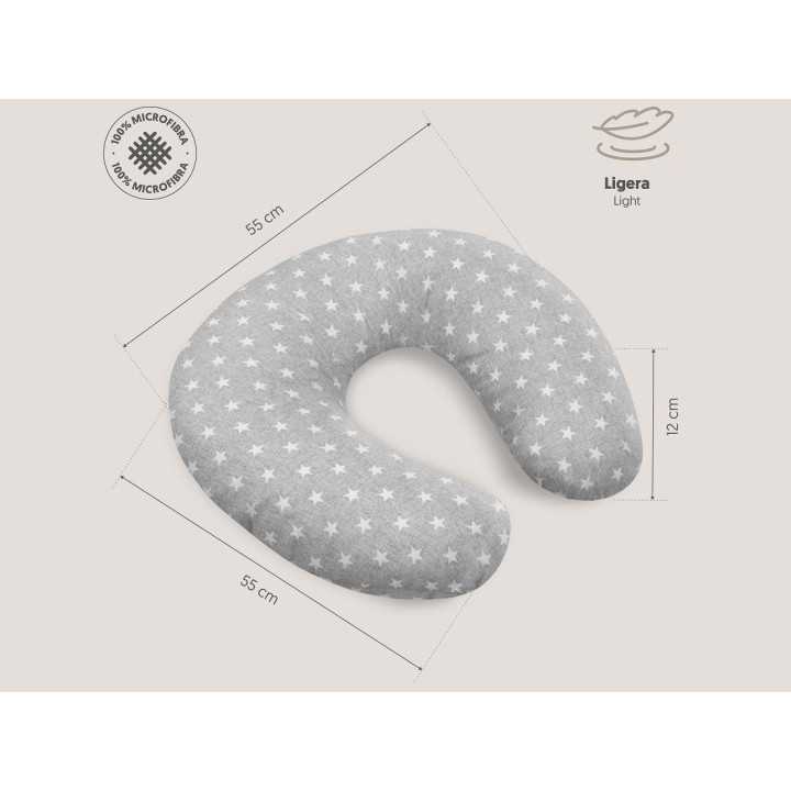 Almohada lactancia gris | Cojin de amamantar madres | Revitex