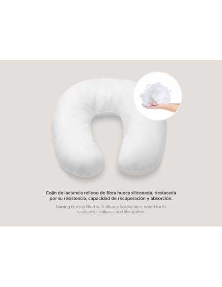 Almohada lactancia gris | Cojin de amamantar madres | Revitex