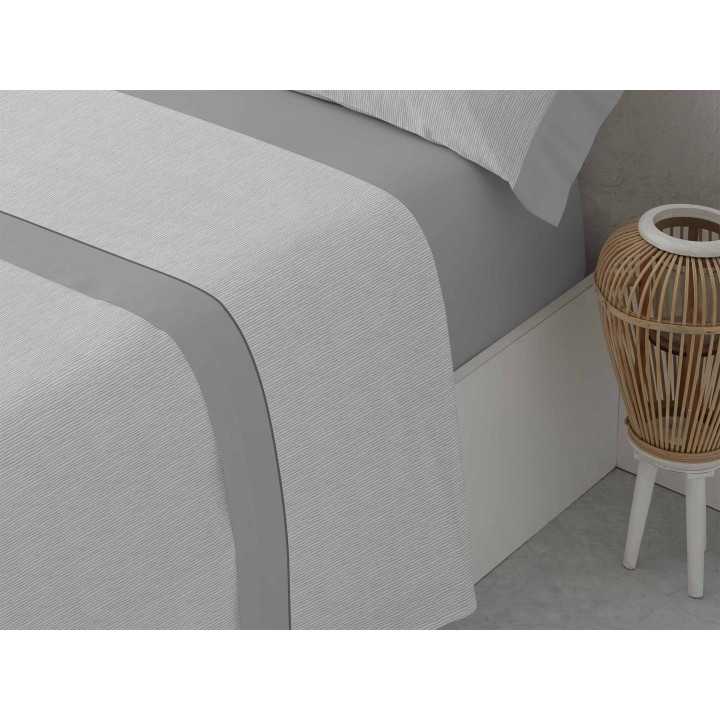 Jogo de Lençóis Lucrecia cinza | Lençóis engomar fácil baratos